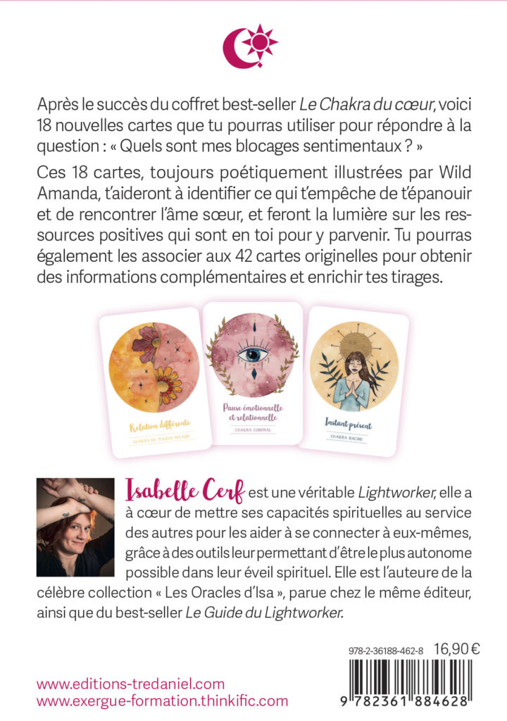 Coffret Le Chakra du coeur - Extension - 18 nouvelles cartes oracle pour approfondir ses guidances